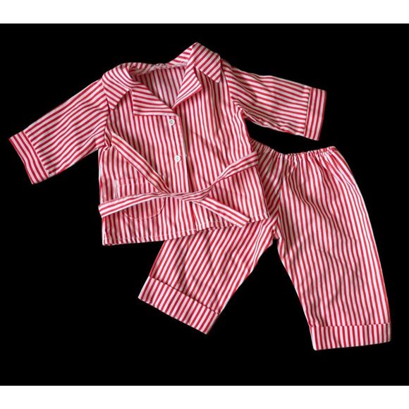 American Girl Other - Vintage American Girl Molly Red White Striped Pajamas Pleasant Company 1990